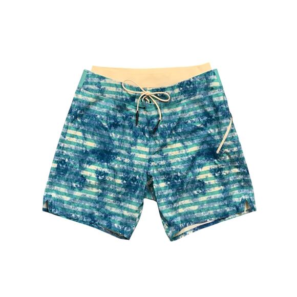 Lululemon Board Shorts Mens 36 Water Camo Lined Current State Fishing Surfing - Picture 1 of 12